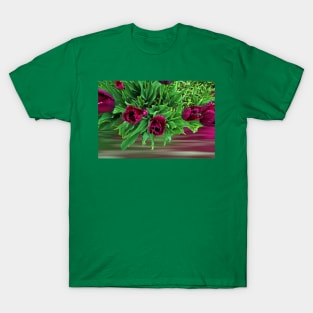 Maroon Tulips T-Shirt